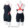 ミズノMIZUNO競泳水着練習用水着レディースエクサースーツミディアムハーフスーツEXERSUITSU-Fit競泳練習水着2025年春夏モデルN2MGC264
