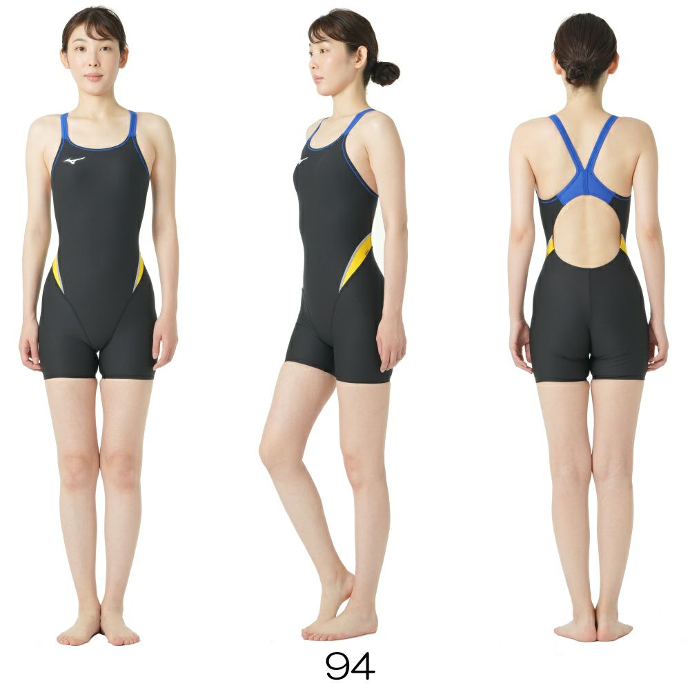 ミズノMIZUNO競泳水着練習用水着レディースエクサースーツミディアムハーフスーツEXERSUITSU-Fit競泳練習水着2025年春夏モデルN2MGC264