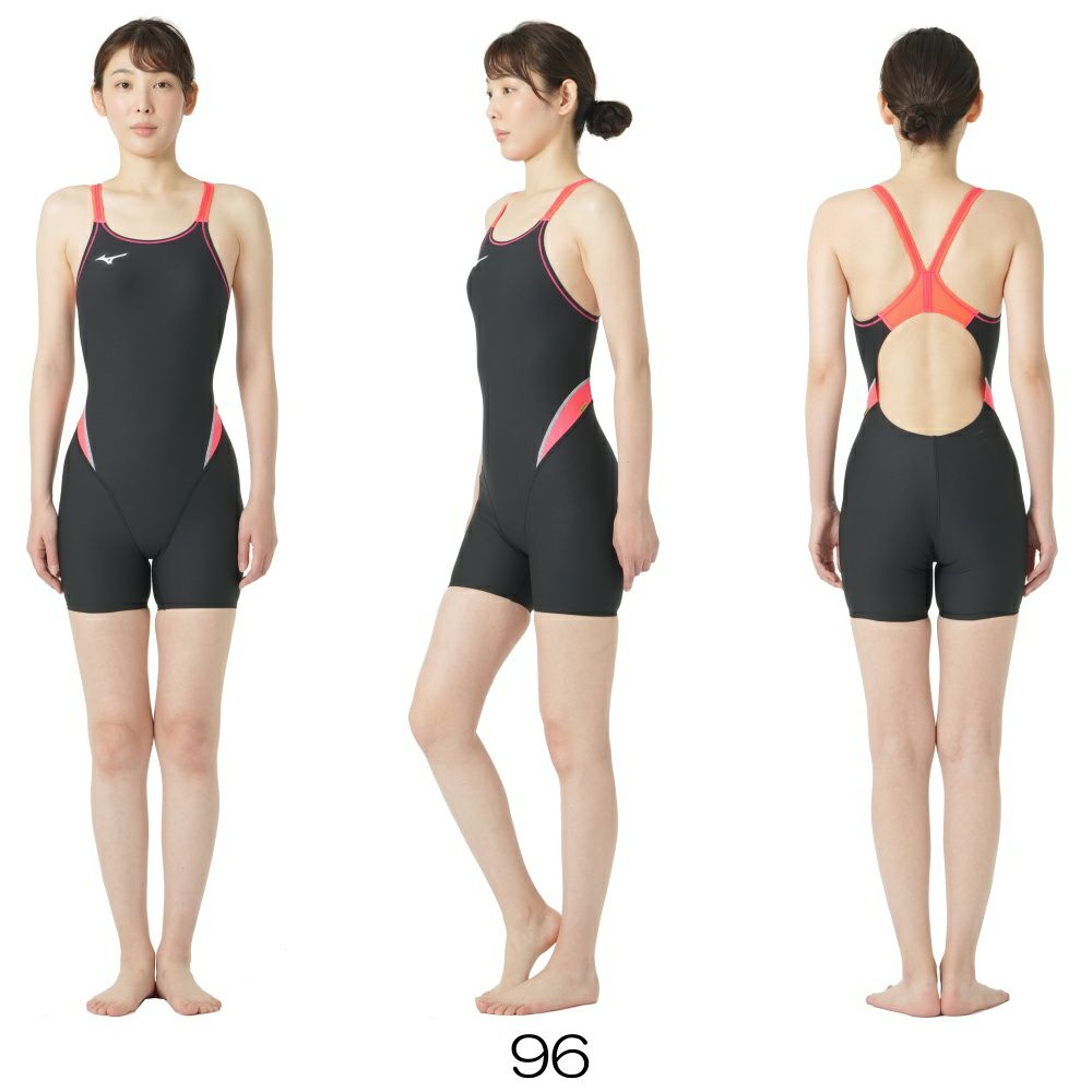 ミズノMIZUNO競泳水着練習用水着レディースエクサースーツミディアムハーフスーツEXERSUITSU-Fit競泳練習水着2025年春夏モデルN2MGC264