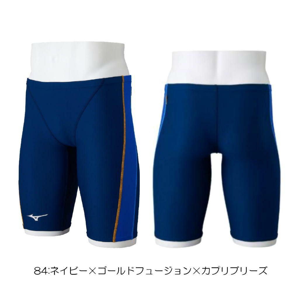 ミズノMIZUNO競泳水着練習用水着メンズエクサースーツハーフスパッツEXERSUITSU-Fit競泳練習水着2025年春夏モデルN2MBC063