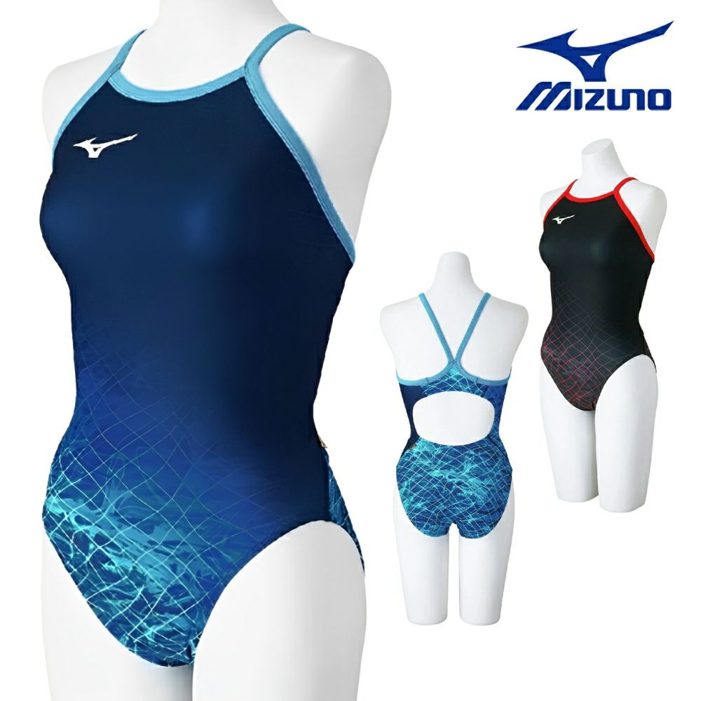 ミズノMIZUNO競泳水着練習用水着レディースエクサースーツミディアムカットEXERSUITSU-Fit競泳練習水着2025年春夏モデルN2MAC271