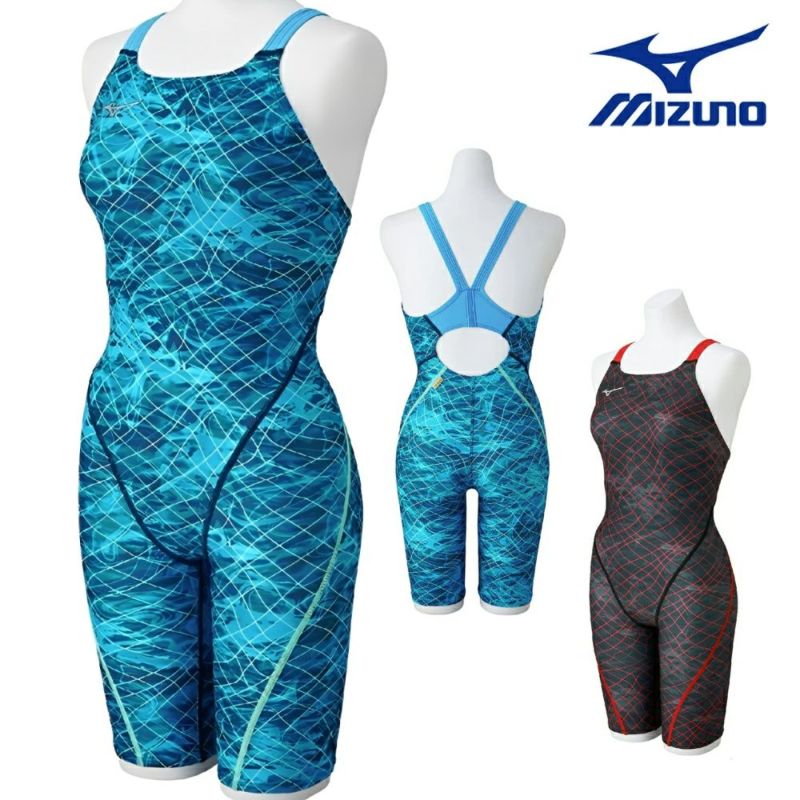 ミズノMIZUNO競泳水着練習用水着レディースエクサースーツハーフスーツオールインワンEXERSUITSU-Fit競泳練習水着2025年春夏モデルN2MGC273