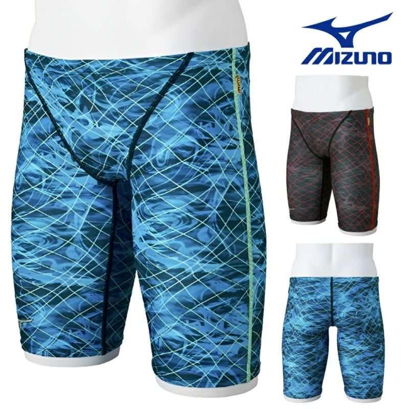 ミズノMIZUNO競泳水着練習用水着メンズエクサースーツハーフスパッツEXERSUITSU-Fit競泳練習水着2025年春夏モデルN2MBC073