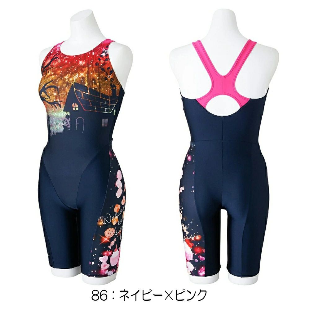 ミズノMIZUNOフィットネス水着レディースSTROKEONEオールインワンパッド付き2025年春夏モデルN2JGC304