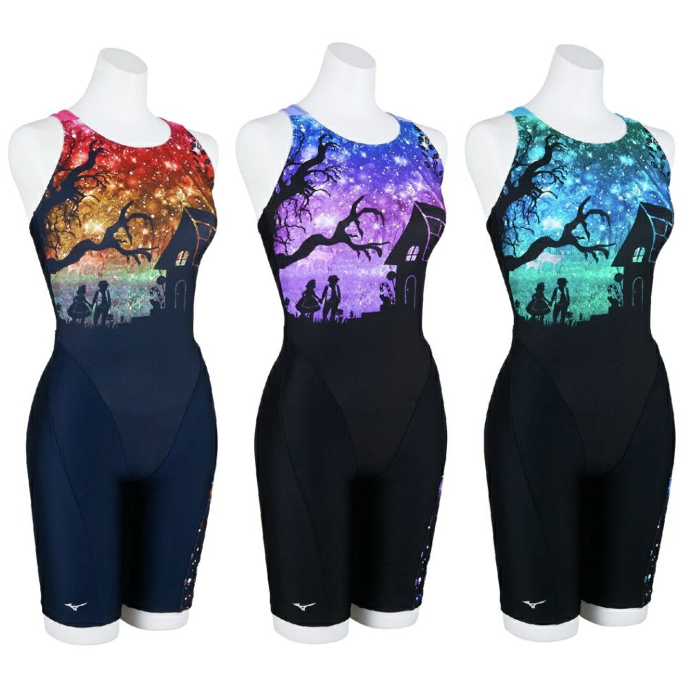 ミズノMIZUNOフィットネス水着レディースSTROKEONEオールインワンパッド付き2025年春夏モデルN2JGC304