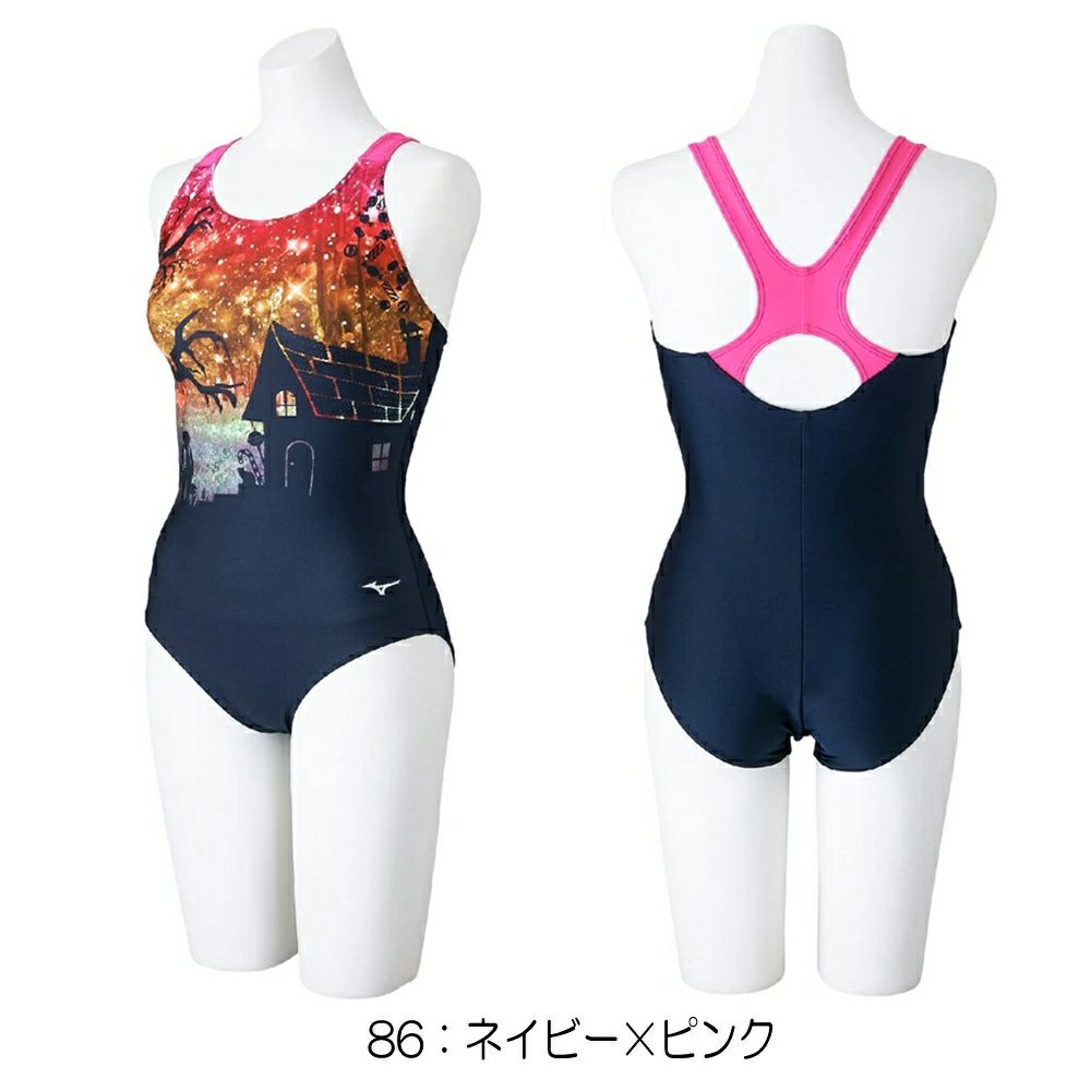 ミズノMIZUNOフィットネス水着レディースSTROKEONEワンピースパッド付き2025年春夏モデルN2JAC304