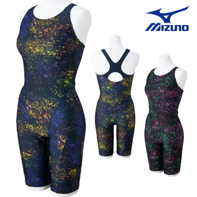 ミズノMIZUNOフィットネス水着レディースSTROKEONEオールインワンパッド付き2025年春夏モデルN2JGC306