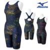 ミズノMIZUNOフィットネス水着レディースSTROKEONEオールインワンパッド付き2025年春夏モデルN2JGC306
