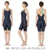 ミズノMIZUNOフィットネス水着レディースEZスイムオールインワンピースバックパッド付き2025年春夏モデルN2JGC325