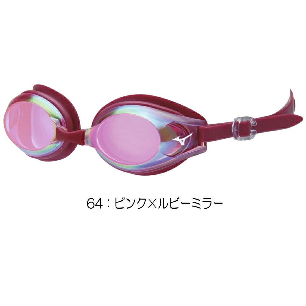 ミズノMIZUNO水泳フィットネスゴーグルゴーグルミラーレンズクッション付きWA承認モデルくもり止め競泳2025年春夏モデルN3JEC611FINA承認
