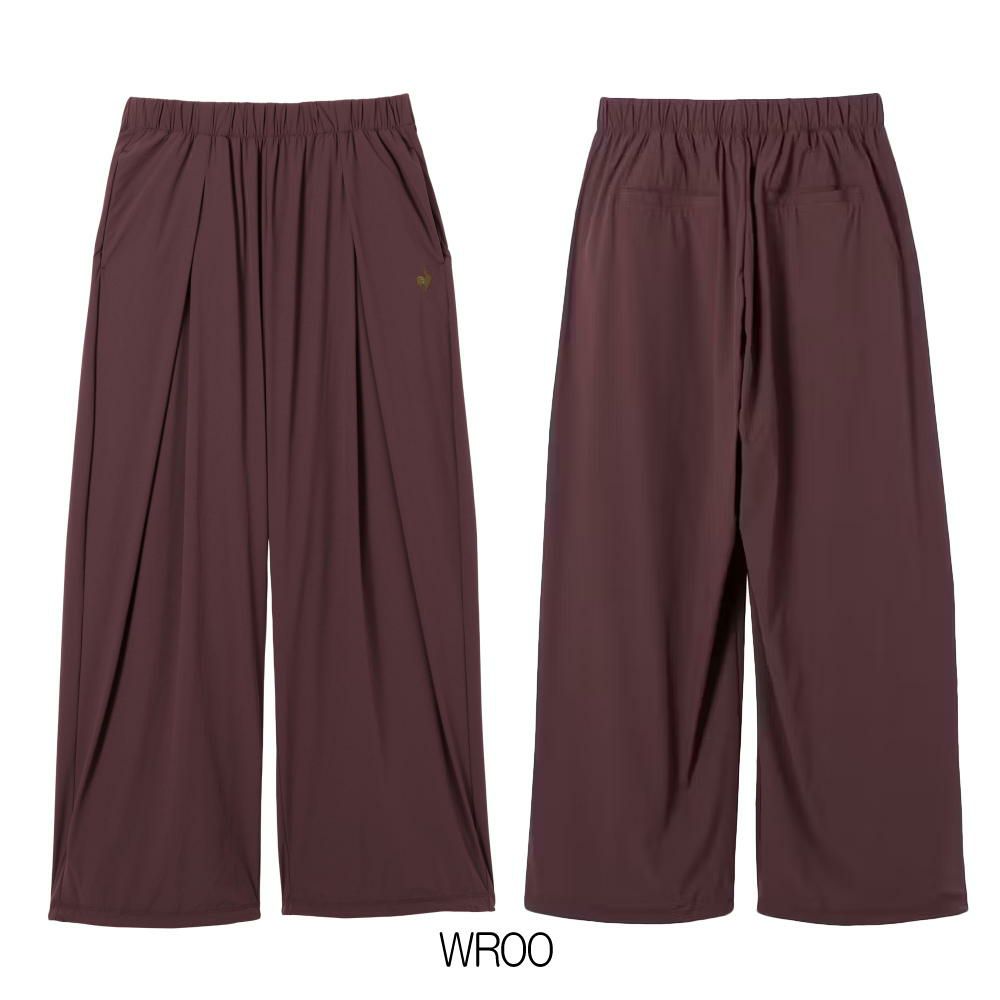ルコックスポルティフlecoqsportif接触冷感ウーブンワイドパンツレディーススポーツウェア女性2025年春夏モデルLT5SLP31L