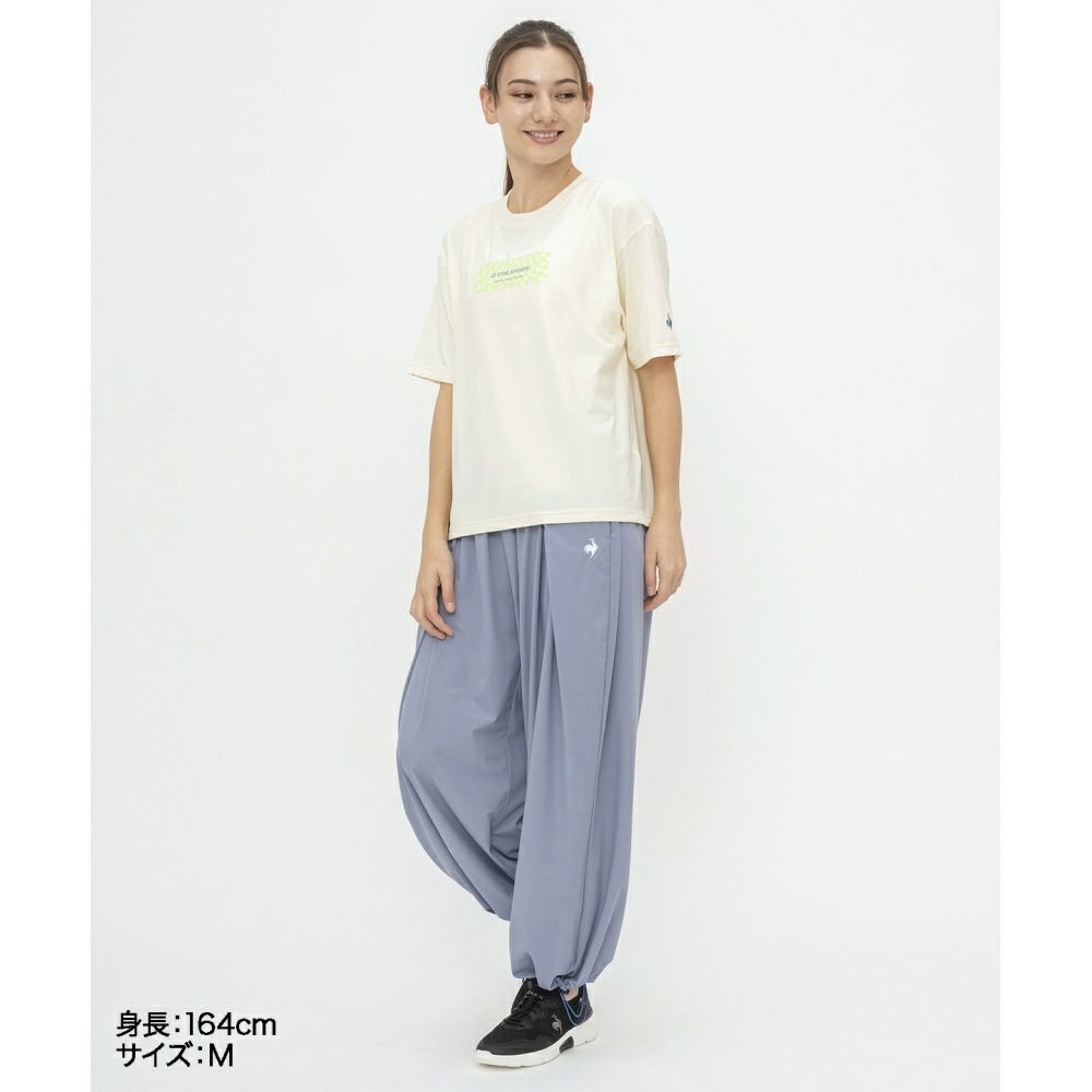ルコックスポルティフlecoqsportif接触冷感ウーブンワイドパンツレディーススポーツウェア女性2025年春夏モデルLT5SLP31L