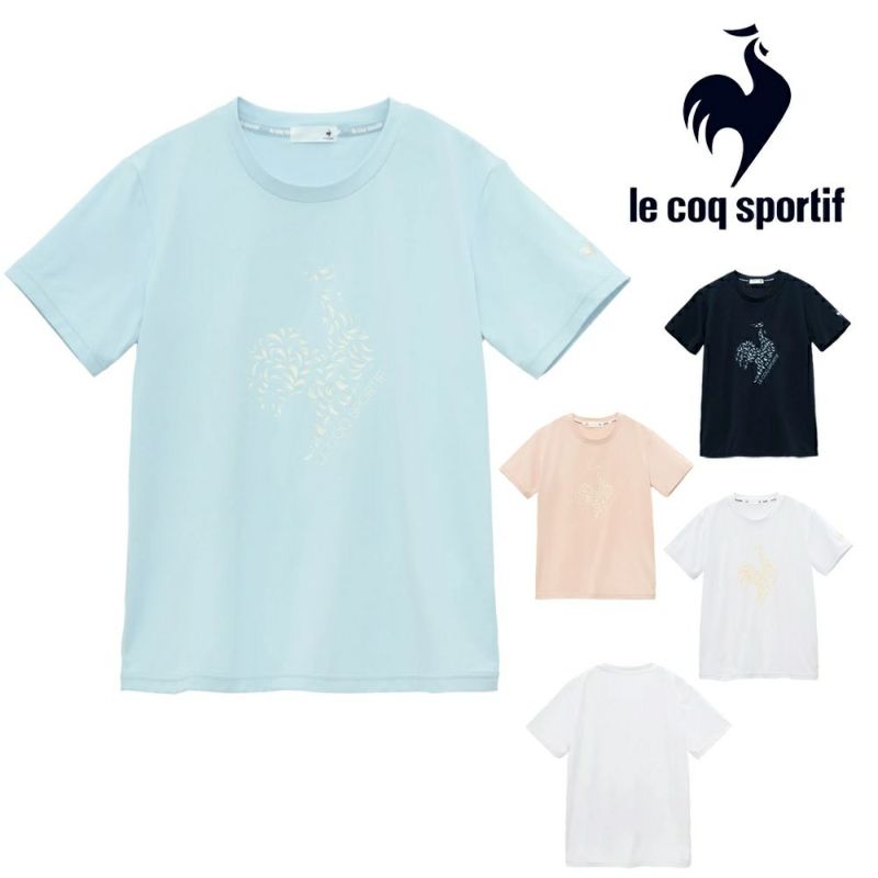 ルコックスポルティフlecoqsportifサンスクリーン半袖Tシャツレディーススポーツウェア女性2025年春夏モデルLT5SHT07L