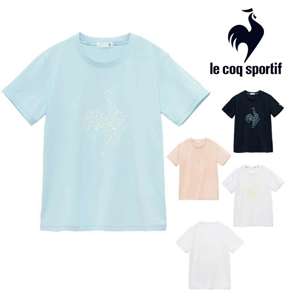 ルコックスポルティフlecoqsportifサンスクリーン半袖Tシャツレディーススポーツウェア女性2025年春夏モデルLT5SHT07L