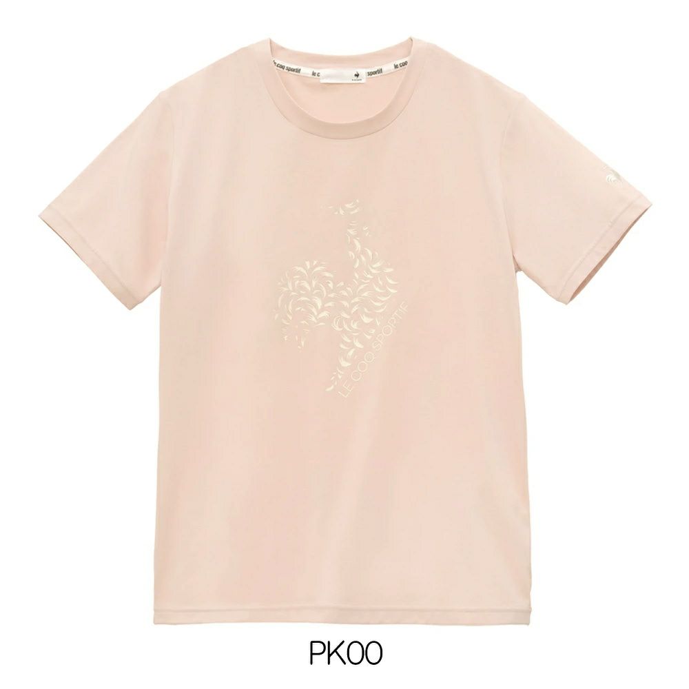 ルコックスポルティフlecoqsportifサンスクリーン半袖Tシャツレディーススポーツウェア女性2025年春夏モデルLT5SHT07L