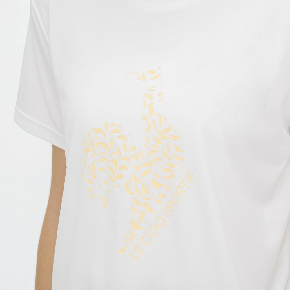 ルコックスポルティフlecoqsportifサンスクリーン半袖Tシャツレディーススポーツウェア女性2025年春夏モデルLT5SHT07L