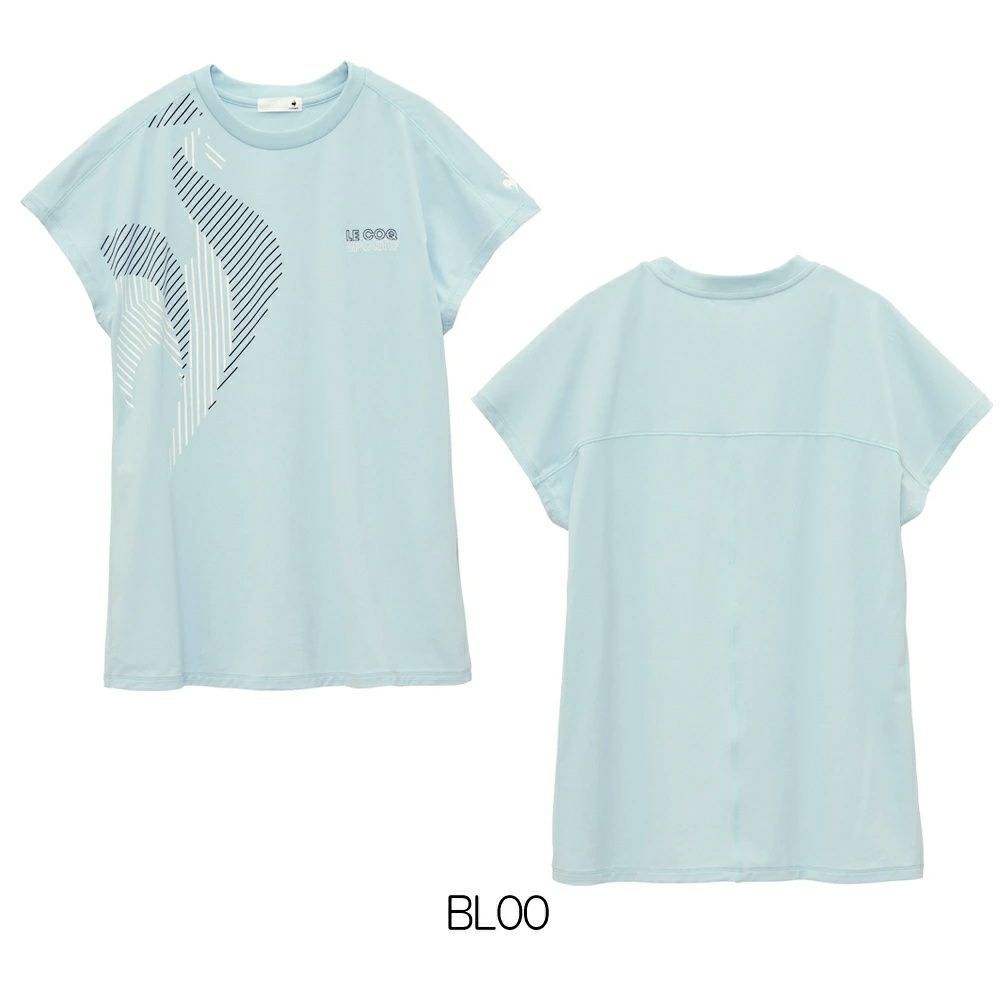 ルコックスポルティフlecoqsportif接触冷感フレンチスリーブシャツレディーススポーツウェア女性2025年春夏モデルLT5SHT09L