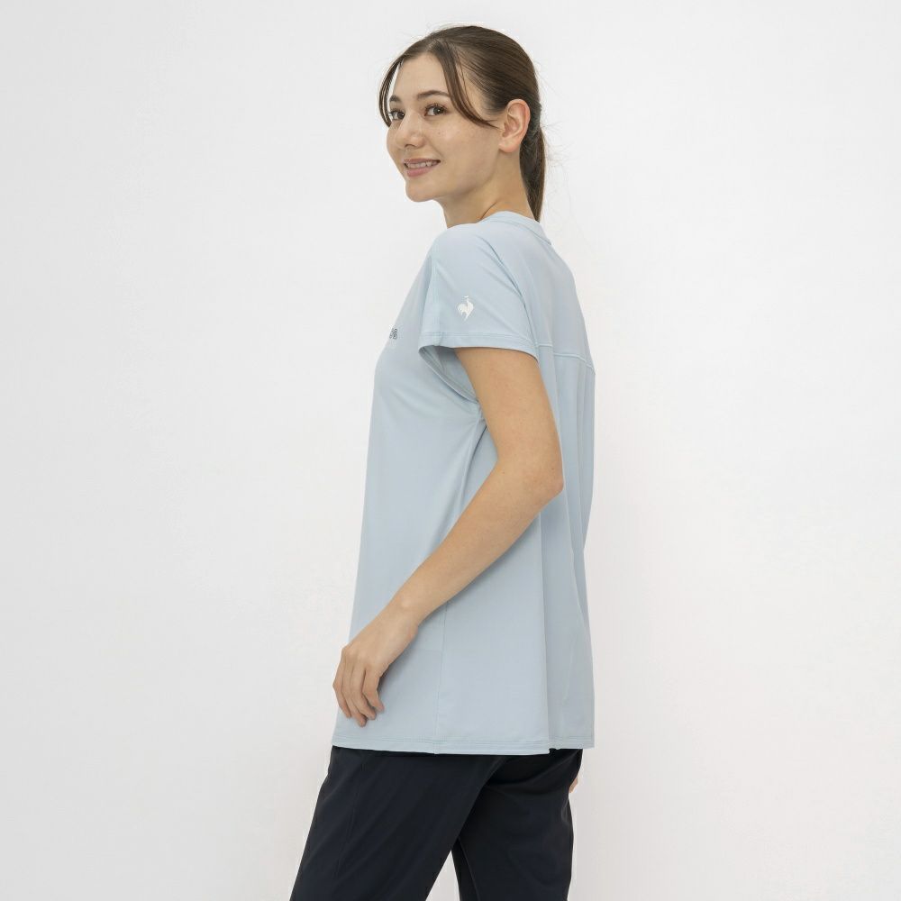 ルコックスポルティフlecoqsportif接触冷感フレンチスリーブシャツレディーススポーツウェア女性2025年春夏モデルLT5SHT09L