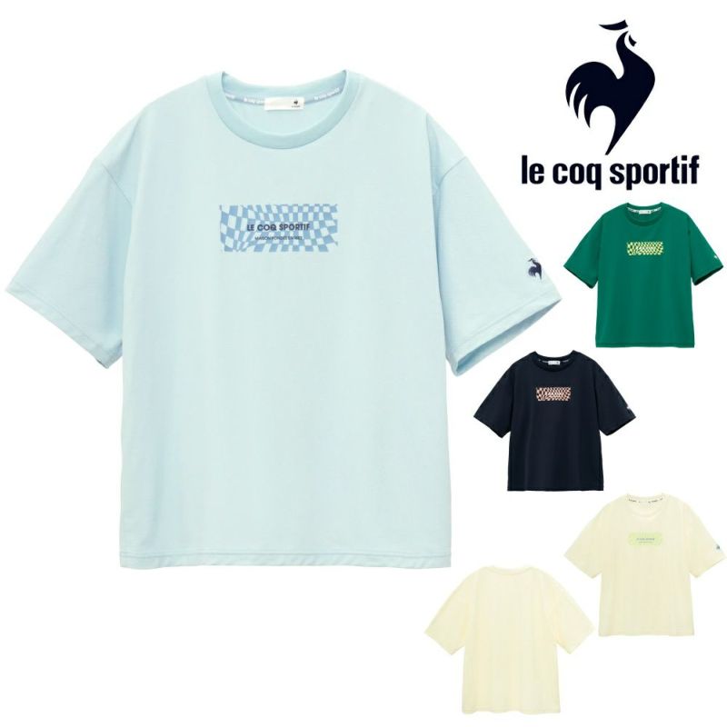 ルコックスポルティフlecoqsportif接触冷感ボックスTシャツレディーススポーツウェア女性2025年春夏モデルLT5SHT03L
