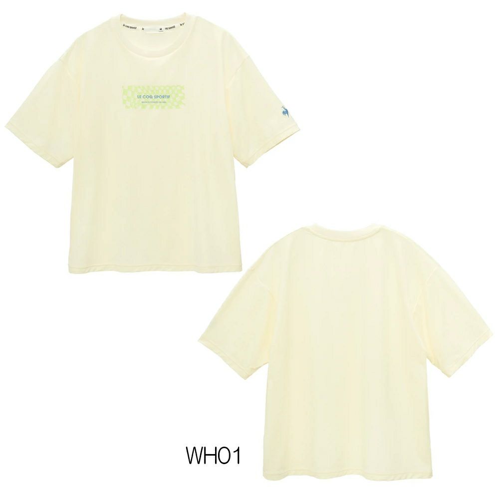ルコックスポルティフlecoqsportif接触冷感ボックスTシャツレディーススポーツウェア女性2025年春夏モデルLT5SHT03L