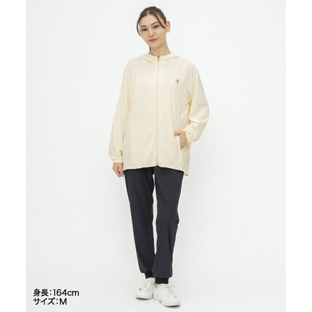 ルコックスポルティフlecoqsportif接触冷感UVシャツパーカーレディーススポーツウェア女性2025年春夏モデルLT5SSW20L