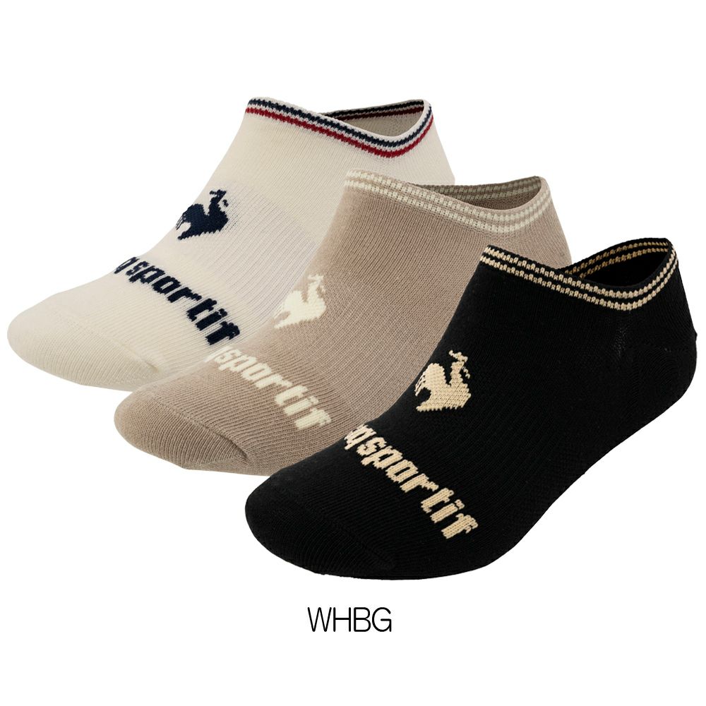 ルコックスポルティフlecoqsportif3Pソックス(スニーカー丈)スポーツジムトレーニング2025年春夏モデルLT5SSO12U