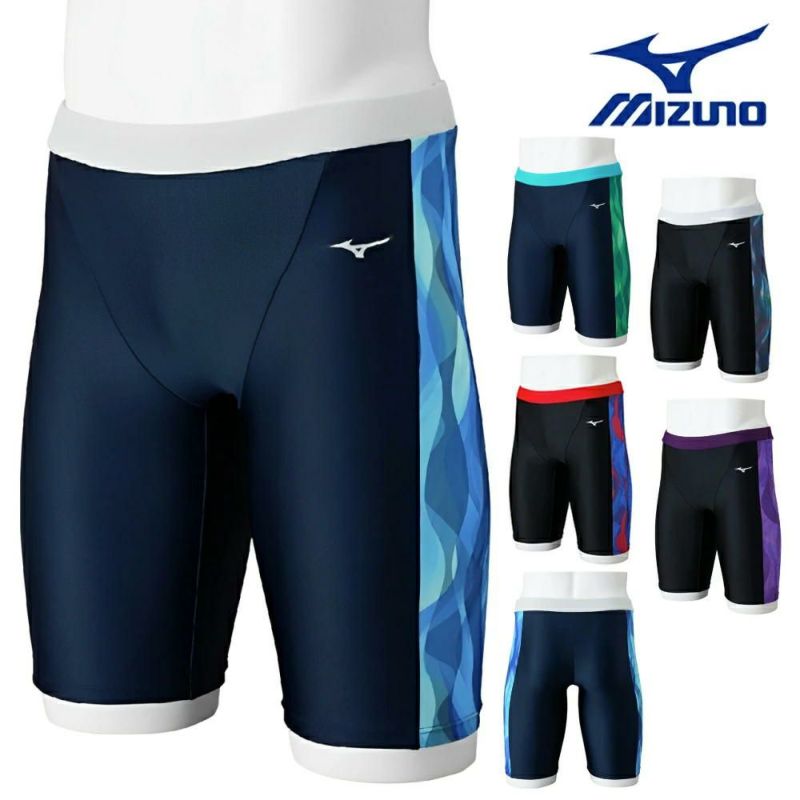 ミズノMIZUNOフィットネス水着メンズStrokeONEハーフスパッツ2025年春夏モデルN2JBC105