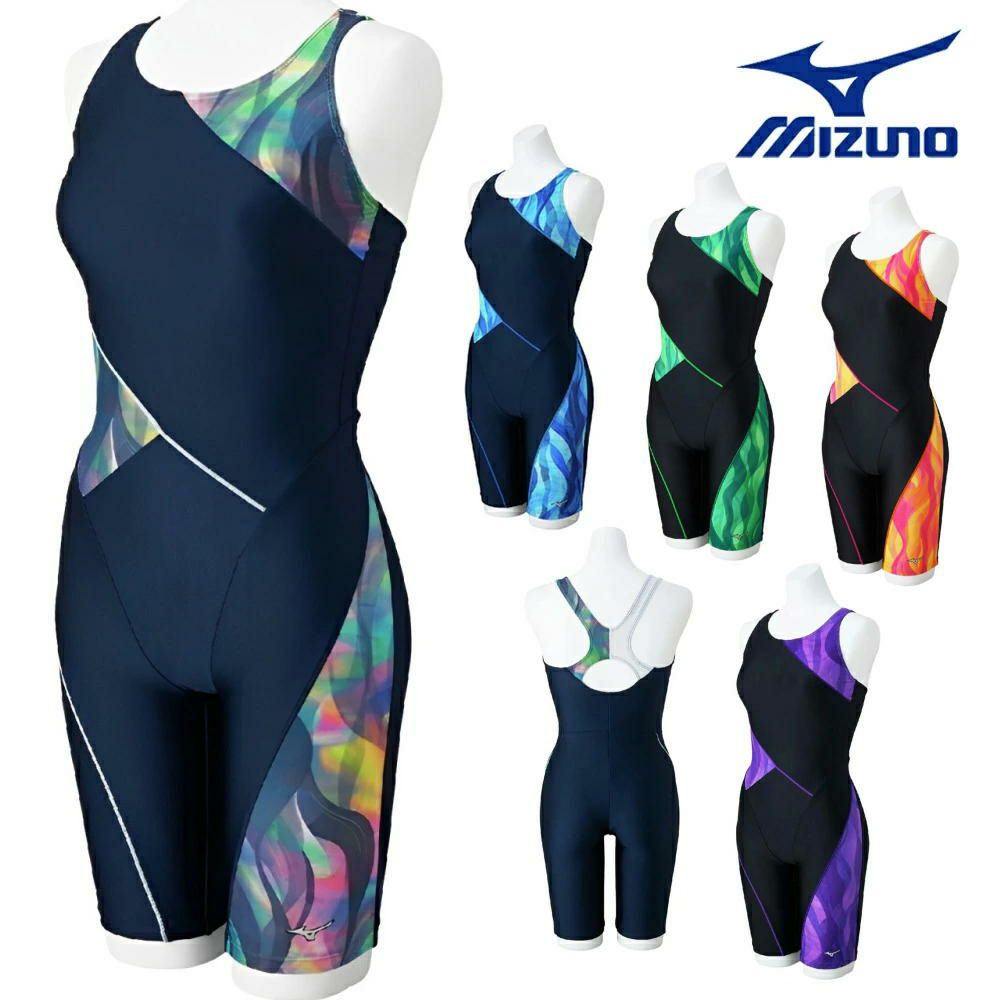 ミズノMIZUNOフィットネス水着レディースStrokeONEオールインワンパッド付き2025年春夏モデルN2JGC313