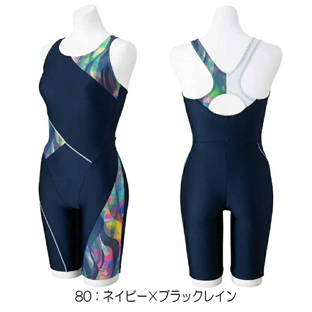 ミズノMIZUNOフィットネス水着レディースStrokeONEオールインワンパッド付き2025年春夏モデルN2JGC313
