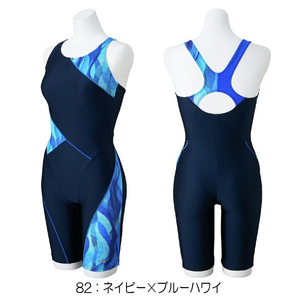 ミズノMIZUNOフィットネス水着レディースStrokeONEオールインワンパッド付き2025年春夏モデルN2JGC313