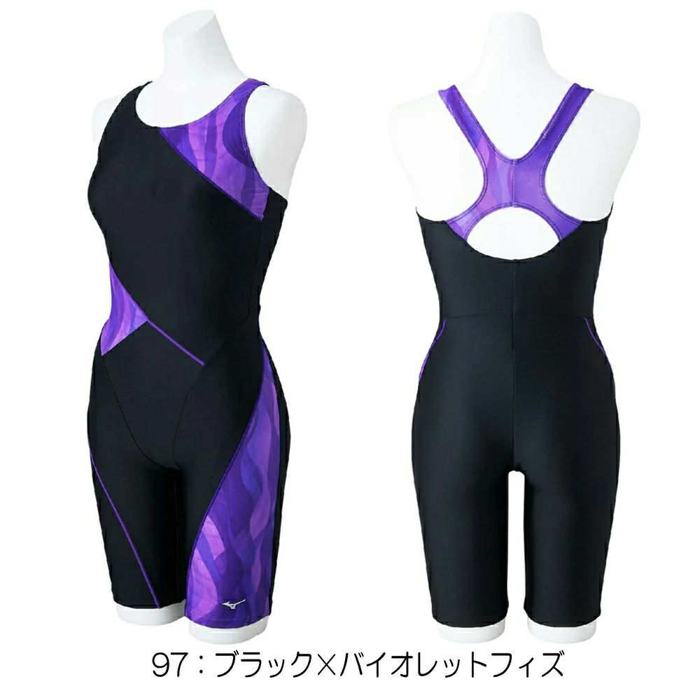 ミズノMIZUNOフィットネス水着レディースStrokeONEオールインワンパッド付き2025年春夏モデルN2JGC313