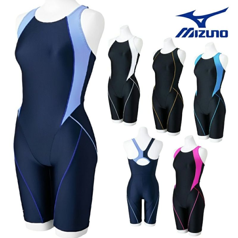 ミズノMIZUNOフィットネス水着レディースSTROKEONEオールインワンパッド付き2025年春夏モデルN2JGC301