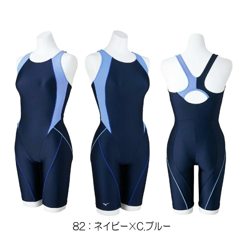 ミズノMIZUNOフィットネス水着レディースSTROKEONEオールインワンパッド付き2025年春夏モデルN2JGC301