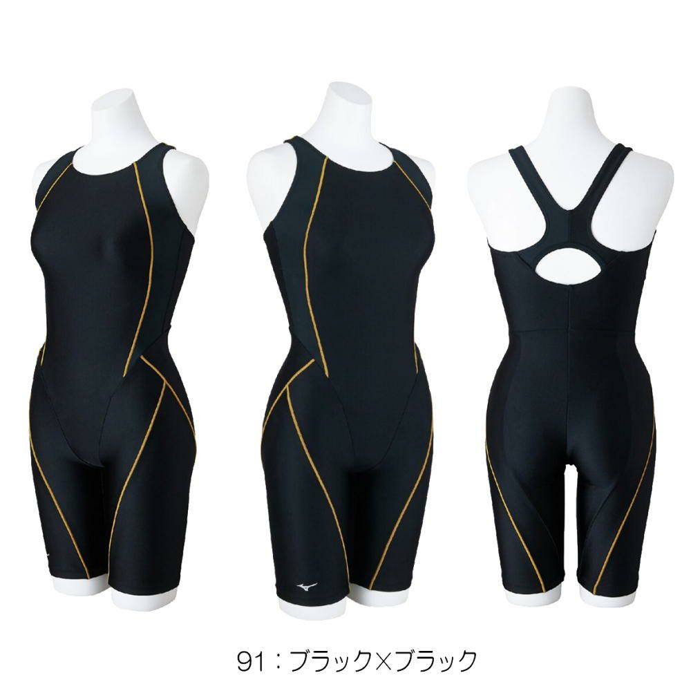 ミズノMIZUNOフィットネス水着レディースSTROKEONEオールインワンパッド付き2025年春夏モデルN2JGC301