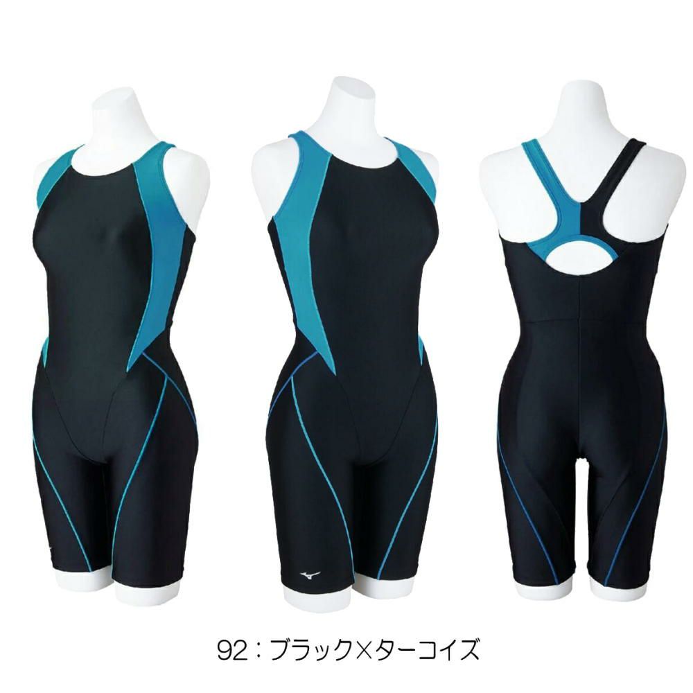 ミズノMIZUNOフィットネス水着レディースSTROKEONEオールインワンパッド付き2025年春夏モデルN2JGC301