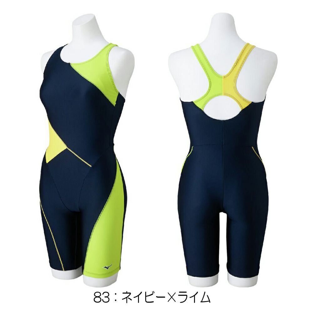 ミズノMIZUNOフィットネス水着レディースSTROKEONEオールインワンパッド付き2025年春夏モデルN2JGC302