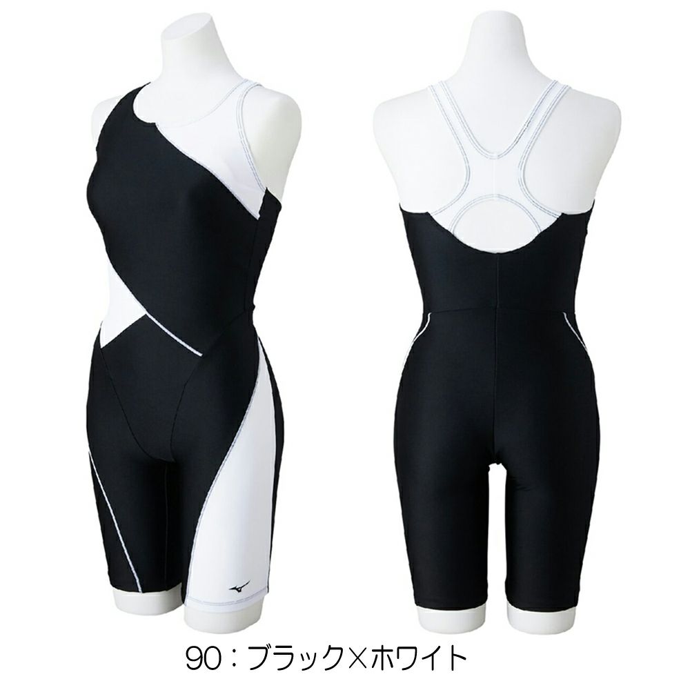 ミズノMIZUNOフィットネス水着レディースSTROKEONEオールインワンパッド付き2025年春夏モデルN2JGC302