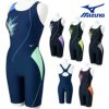ミズノMIZUNOフィットネス水着レディースSTROKEONEオールインワンパッド付き2025年春夏モデルN2JGC310