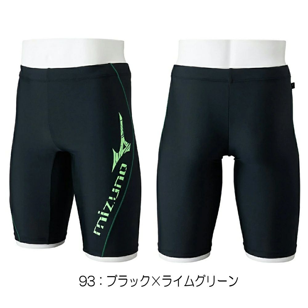 ミズノMIZUNOフィットネス水着メンズハーフスパッツ2025年春夏モデルN2JBC111