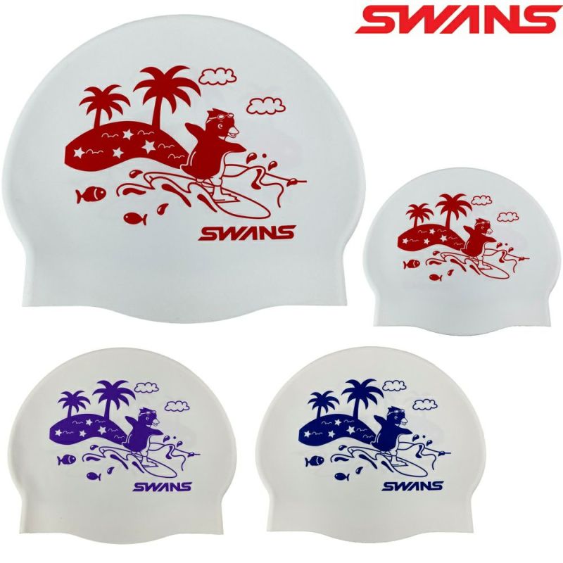 SWANSスワンズ限定シリコンキャップWA承認水泳スイムキャップ復刻モデル日本製ペンギンSA-7PENGUIN