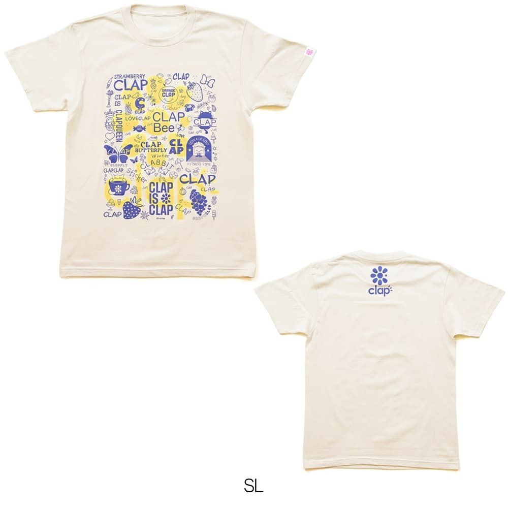 クラップCLAPステッカーティーレディーススポーツアパレルトレーニングフィットネス女性CTS24103