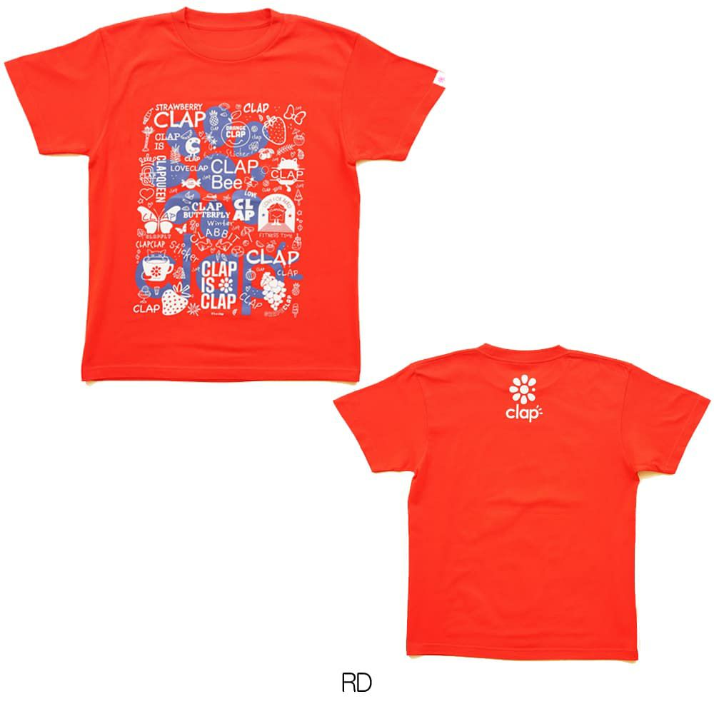 クラップCLAPステッカーティーレディーススポーツアパレルトレーニングフィットネス女性CTS24103
