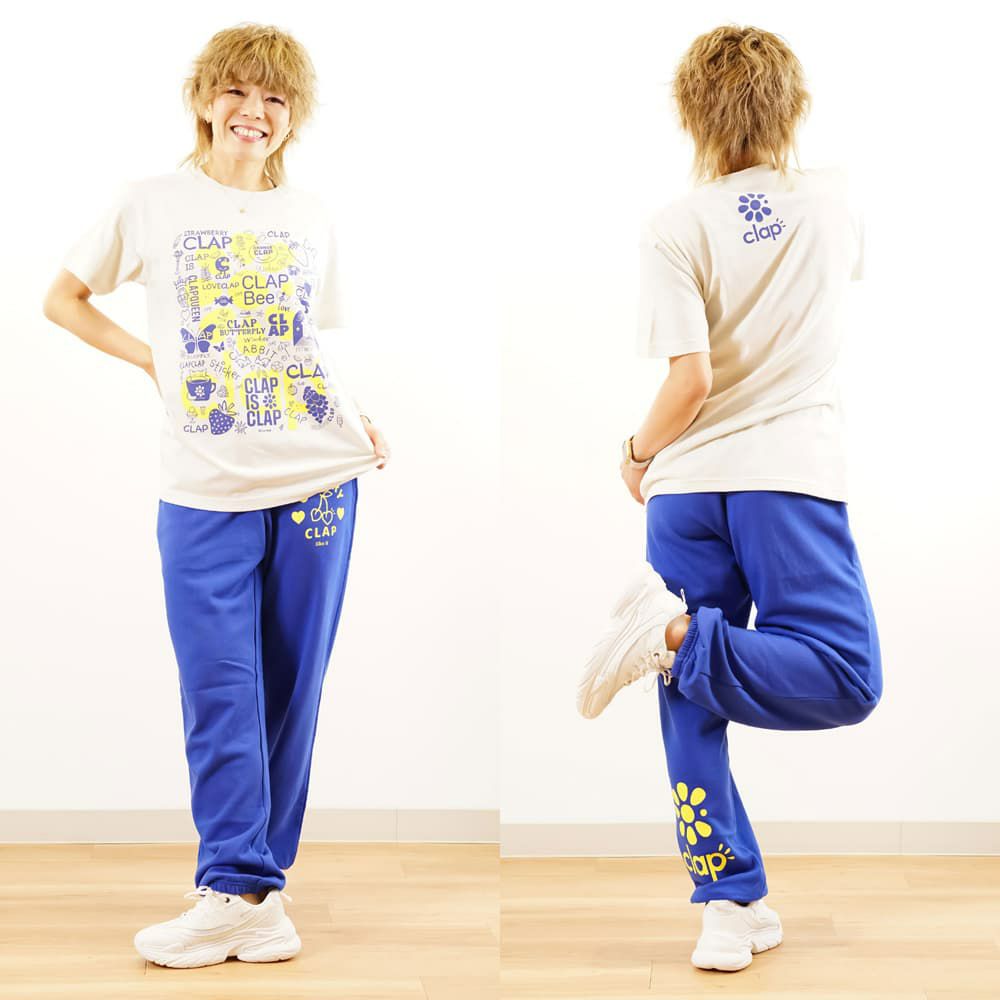 クラップCLAPステッカーティーレディーススポーツアパレルトレーニングフィットネス女性CTS24103
