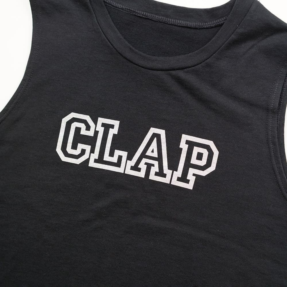 クラップCLAPシーロゴフィットネスタンクレディーススポーツアパレルトレーニングフィットネス女性CT25003