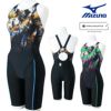 ミズノMIZUNO競泳水着レディースWA承認モデルSTREAMACEハーフスーツマスターズバックオールインワンストリームフィットA2025年春夏モデルN2MGC242finaマークあり