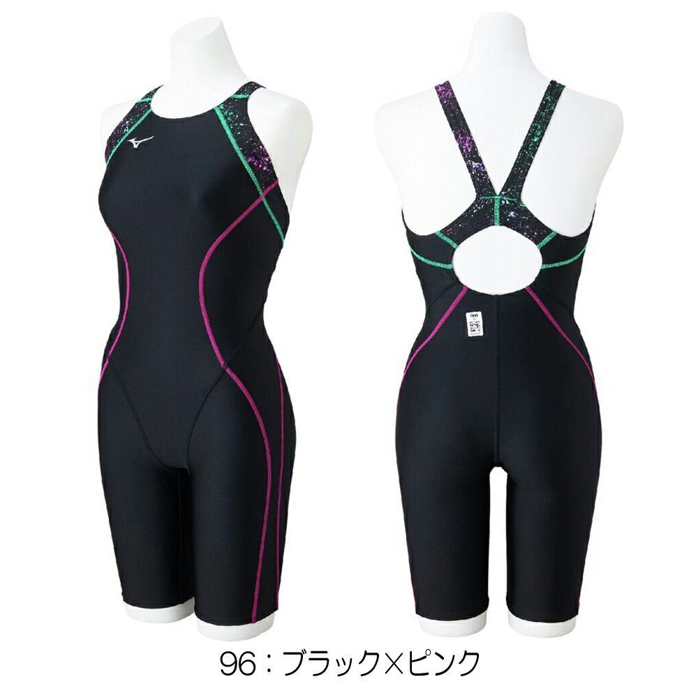 ミズノMIZUNO競泳水着レディースWA承認モデルSTLalaハーフスーツマスターズバックオールインワン2025年春夏モデルN2MGC246finaマークあり