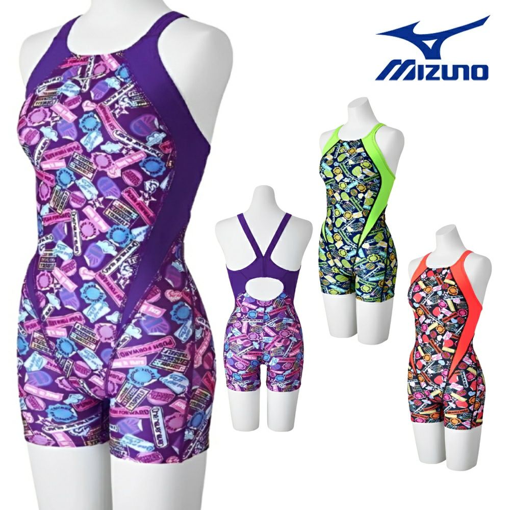 ミズノMIZUNO競泳水着練習用水着レディースエクサースーツミディアムハーフスーツEXERSUITSU-Fit競泳練習水着2025年春夏モデルN2MGC286