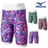 ミズノMIZUNO競泳水着練習用水着メンズエクサースーツハーフスパッツEXERSUITSU-Fit競泳練習水着2025年春夏モデルN2MBC086