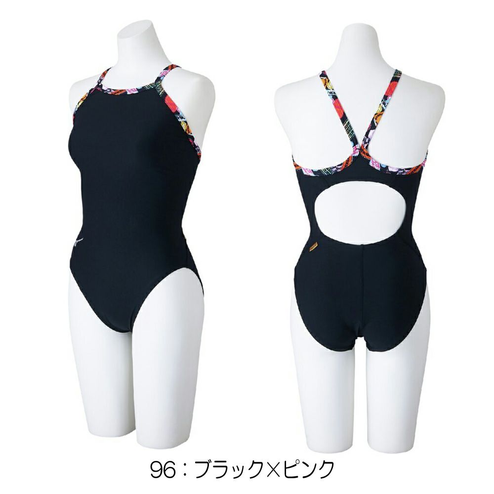 ミズノMIZUNO競泳水着練習用水着レディースエクサースーツミディアムカットEXERSUITSU-Fit競泳練習水着2025年春夏モデルN2MAC287