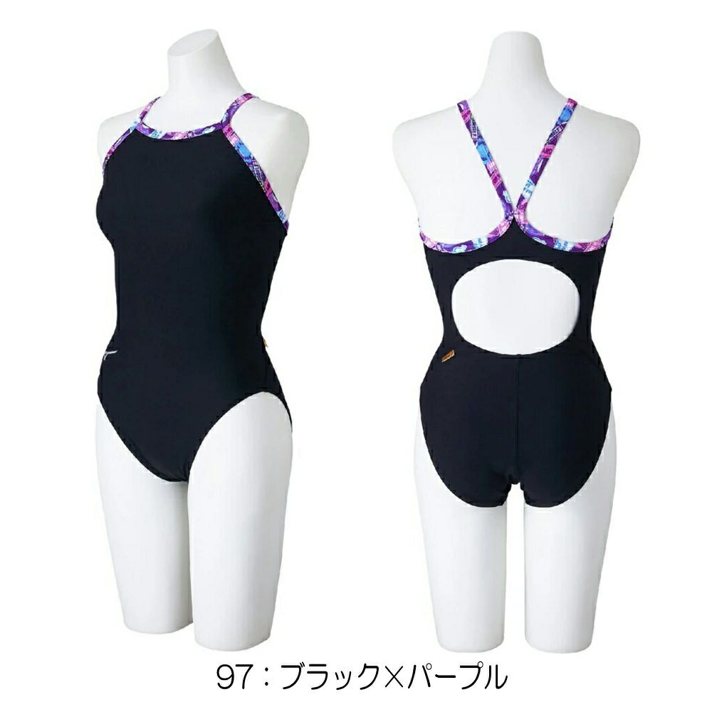 ミズノMIZUNO競泳水着練習用水着レディースエクサースーツミディアムカットEXERSUITSU-Fit競泳練習水着2025年春夏モデルN2MAC287